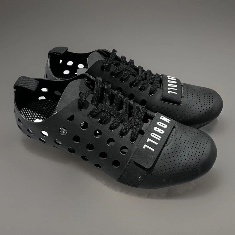 NOBULL Womens Cycling Black Perforated Indoor Outdoor Racing Workout Shoes 8